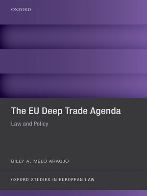 cover image of The EU Deep Trade Agenda